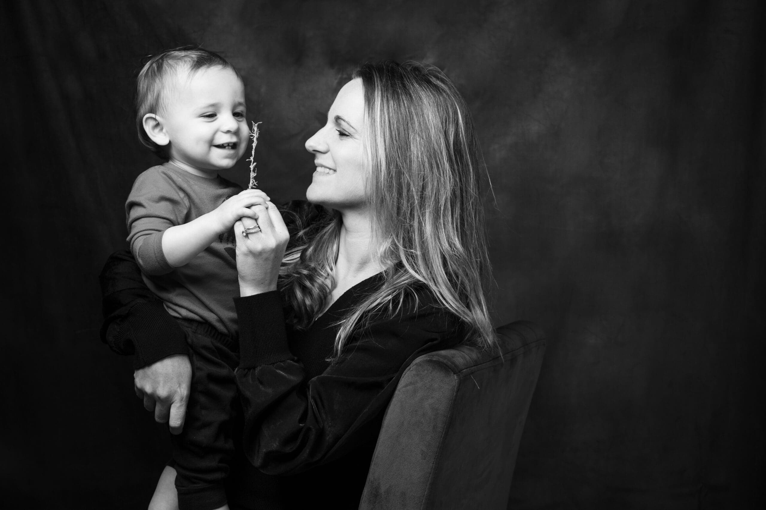 Mom and son portraits