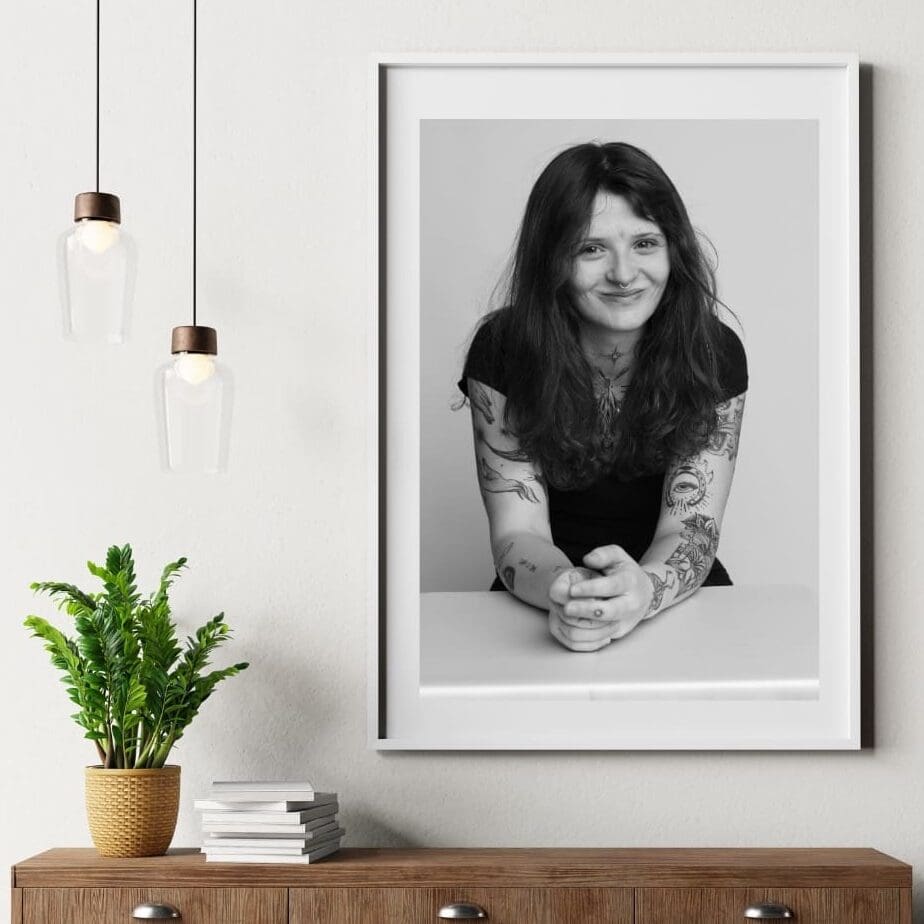 Black and white, fine art, authentic portraits in Asheville, NC
