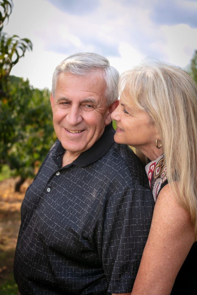 Fall family photos at an Apple Orchard in Hendersonville NC
