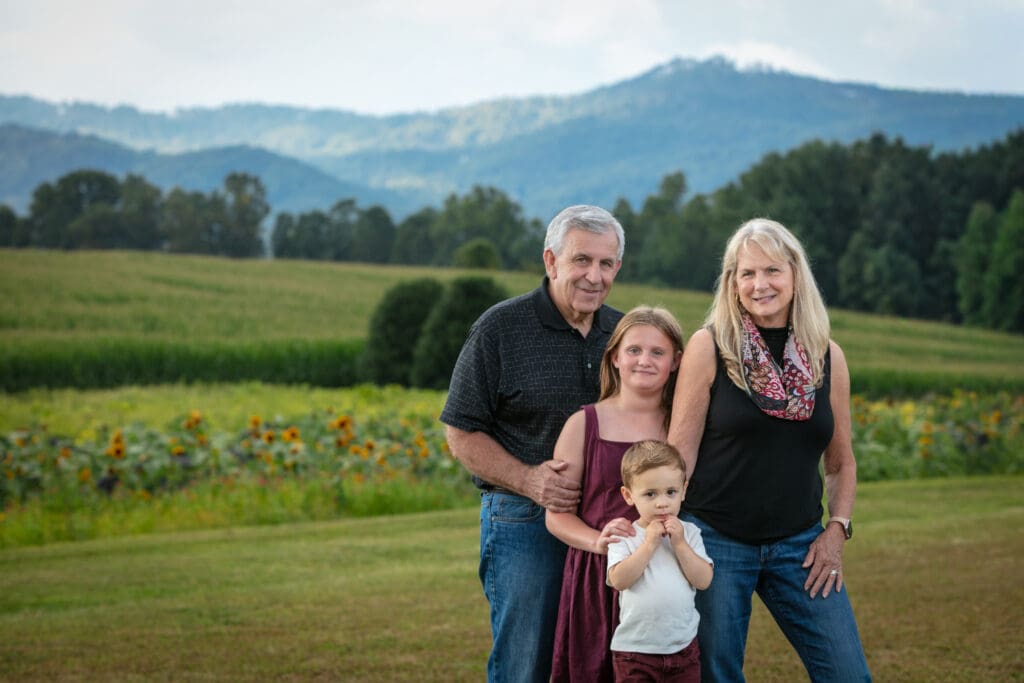 Family portraits in Western North Carolina
